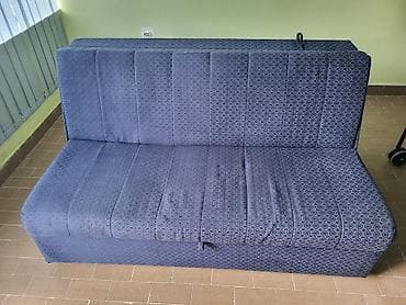 ormari za decije sobe: Trosed na rasklapanje, tamnoplave boje sa diskretnim geometrijskim — 4