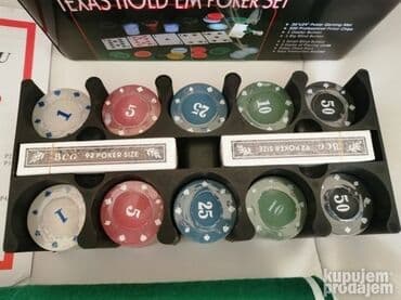 Društvene igre: Texas Hold em poker 200 cipova Teksas poker SET Dobijate zeleno — 10
