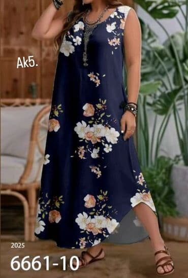 haljine dugih rukava svecane: 3XL (EU 46), color - Multicolored, Oversize, Without sleeves — 2
