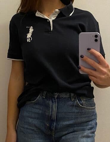 Shirts, blouses and tunics: Ralph Lauren, Cotton, color - Blue — 1