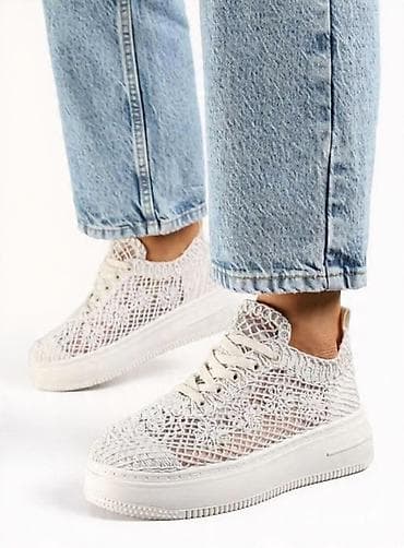 Ženske patike sa mrežastim, čipkastim gornjištem - Prozračno