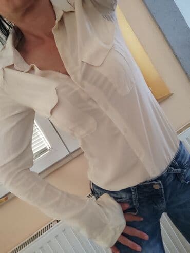 push up helanke novi sad: Bershka, XS (EU 34), Jednobojni, bоја - Bež — 1