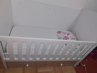 Dečiji nameštaj: Dečji krevetac sa fiokama i spuštajućom ogradicom - Materijal — 3