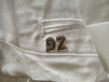 zara pantalone visoki struk: 110-116, color - White — 4