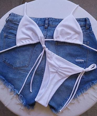 kupaci kostimi beograd: Ženski bikini set – trouglasti kupaći sa vezivanjem - Model: klasični — 4