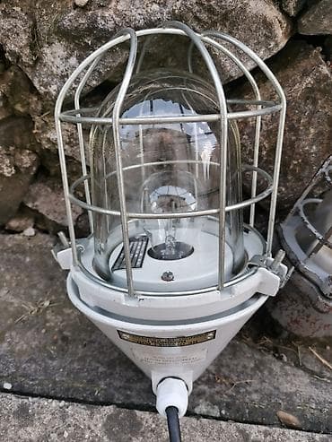 lusteri industrijski dizajn: Lampe industrijske stare 5 kom autentične 5 kom ispravne — 2