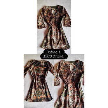 svečane haljine niš: A-Dress L, bоја - Šareno, Drugi tip rukava — 1