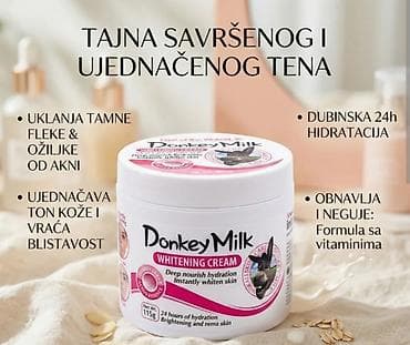 novoo: Donkey Milk Whitening Cream – krema za lice i telo sa mlekom magarice — 2