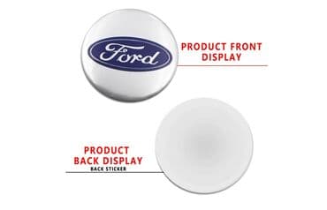 20555 r16 felni: FORD-plastificirane nalepnice za felne-set od 4 komada SREB. FORD - — 5