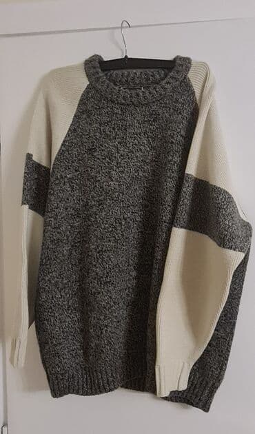 pletenje kape: Džemper, XL, bоја - Siva — 2