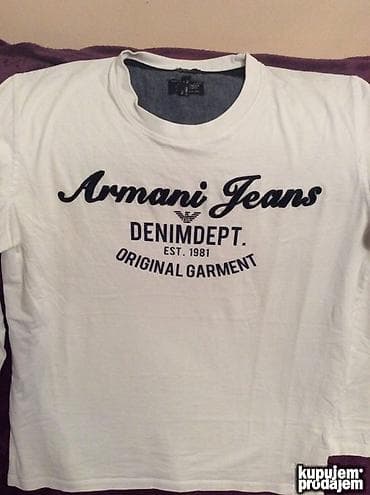 Vests: ARMANI duks M 100% cotton Ramena 44cm rukav 60cm duzina 65cm — 1