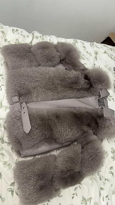 Skirts: Siva ženska bunda - prirodno krzno, nošena svega 4 puta, u potpuno — 3