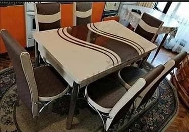 forma ideale aluminijumske stolice: AKCIJAAA STO I 6 STOLICA 300EUR Roba iz uvoza. Atraktivni dezeni — 1