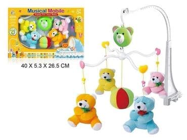 karaoke mikrofon za decu: 🧸Vrteška za krevetac sa muzikom i plišanim medama🧸 🧸 Cena 2499 dinara — 1