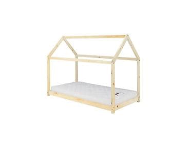 krevet kućica: Krevet Kućica 190x90cm Natur + Dušek od 14cm Dečiji krevet inspirisan — 4