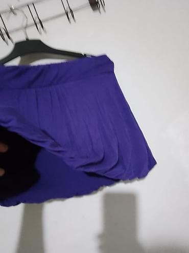 marke majica: Ženska suknja, tamnoljubičaste boje. - Kroj: kratka suknja sa blago — 2