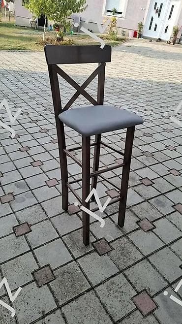 kula namestaj: Barske stolice od punog drveta sa naslonom Stolice se prodaju po — 1