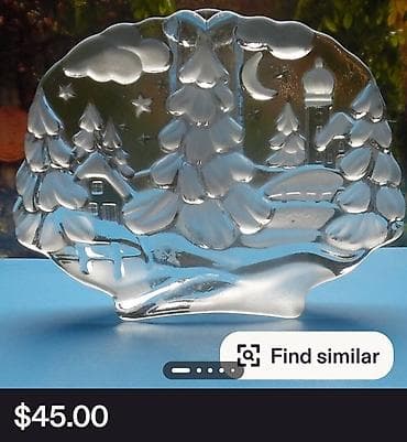 ornament staklo: Vaza Walther staklo Nemacka iz 70ih.godina. Blockvase,pun rad — 3