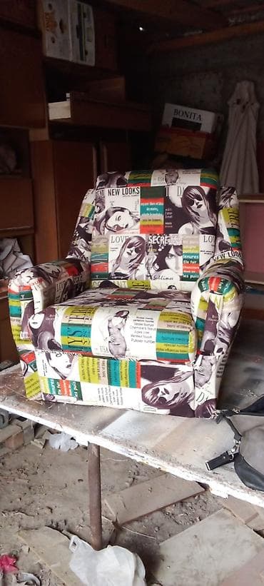 namestaj po meri ivan krusevac izrada namestaja krusevac слике: Fotelja sa naslonom i rukonaslonima – pop-art/retro dizajn - Model — 2
