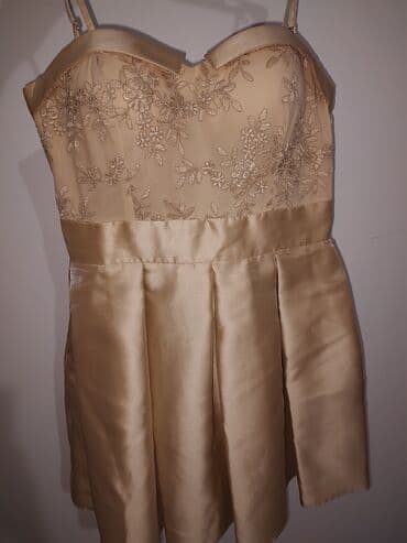 balasevic haljine svecane: Adrixx M (EU 38), color - Beige, Cocktail, With the straps — 3