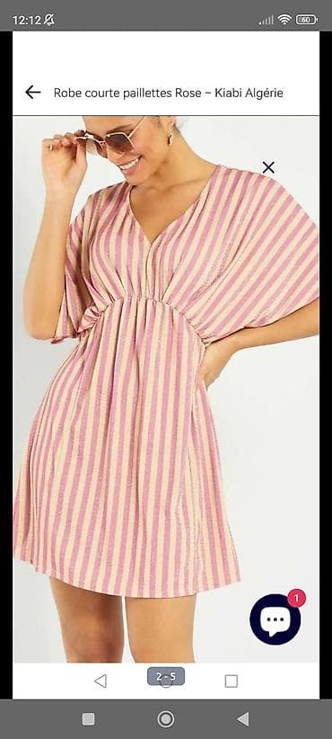 Robe courte paillettes Rose – KIABI Kratka haljina sa šljokicama u
