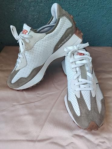 soks patike: New Balance patike – kožni/perforirani gornjište, kombinacija bele — 3