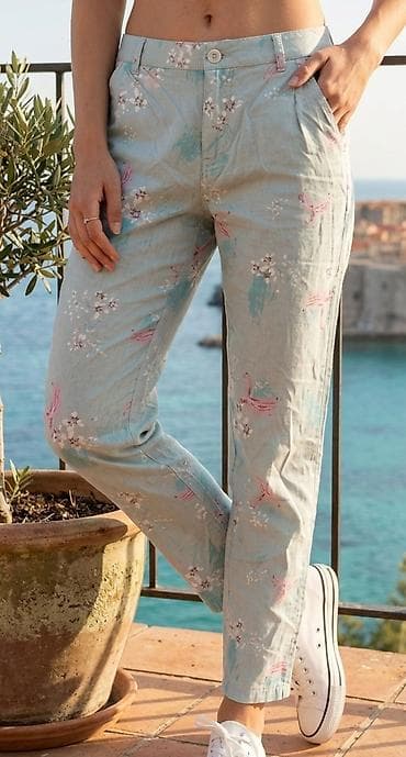 Ženske letnje pantalone sa printom - Materijal: lagan, prozračan