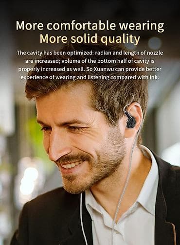 mini pojacala za gitaru: KBEAR Xuanwu žičane in-ear slušalice - Dinamički drajver prečnika 8 — 7