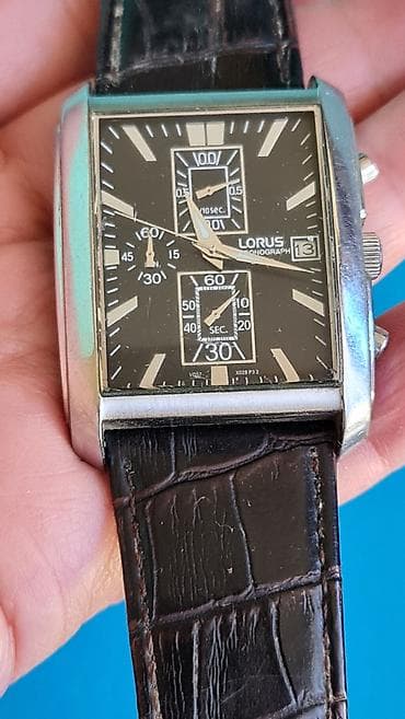 Ručni satovi: Lorus hronograf ručni sat – kvadratno kućište, kvarcni mehanizam — 2