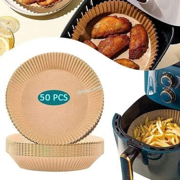 rostilj za gipsane ploce: Cena 940 din Papir za pecenje za fritezu 50 komada Silikonsko uljani — 8