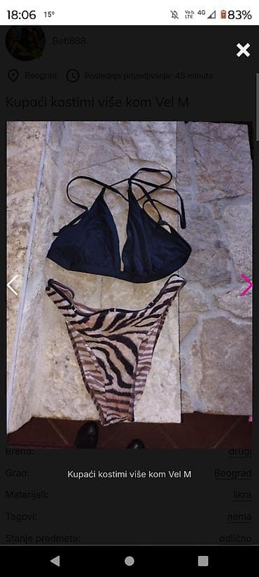 kupaci sa ogrtacem: Kupaći M više kom 480 din po komadu nošeni par puta — 3