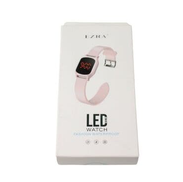 LED sat, roze i crvena boja dostupne Moderan, digitalni sat Silikonski