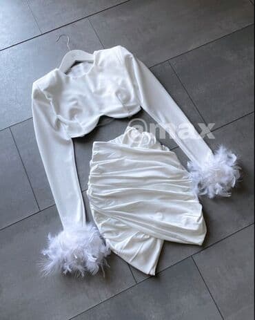 zenski kompleti za punije dame: 🖤New,,The End’’Glamoure Set🖤(Suknja+Top)Velicine:S M L Boje:Crna i — 2