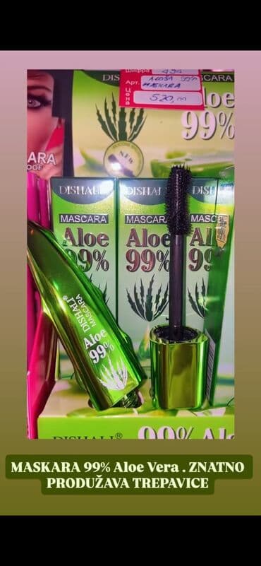 bele patike sa debelim djonom: 🌿✨ Maskara Aloe Vera 99% ✨🌿 Za trepavice koje osvajaju svaki pogled! — 1