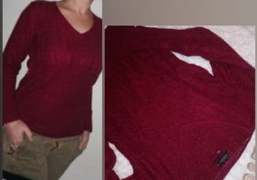 džemperi od kašmira: Nov Cubus topao dzemper XL
Pazuh 50cm
Duzina 65cm
Ramena 40 cm
Bordo — 3