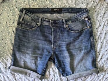 muske helanke za zimu: Shorts, XL (EU 54), Replus, color - Blue, Jeans — 3
