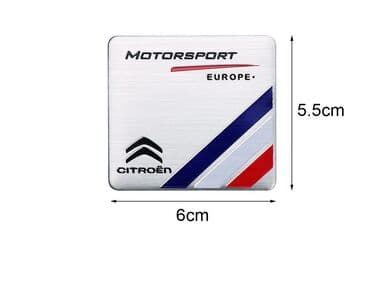 auto presvlake: Samolepljiva metalna pločica - CITROEN MOTORSPORT Samolepljiva — 7