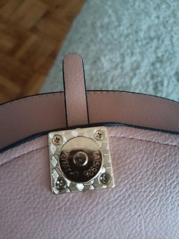 planeta nike ranac: Ženski mini ranac – puder roze - Materijal: koža sa finom teksturom — 7