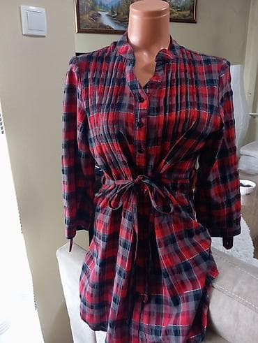 SIM kartice: BREM Paris karirana košulja/haljina - Model: košulja-haljina na — 1