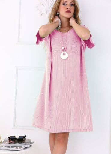 traka za grudi: Prelepe haljine od viskoze + ogrlica - 2300 din - obim grudi 120 cm — 2