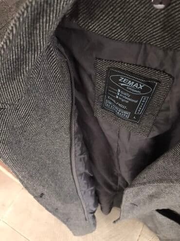 Coats and trench coats: ZEMAX muški kaput – veličina L - Boja: tamnosiva, diskretan riblja — 5