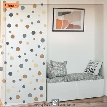 Alati i mašine: Dekorativne nalepnice – tačkice za zid u skandi/boho stilu - Idealne — 6