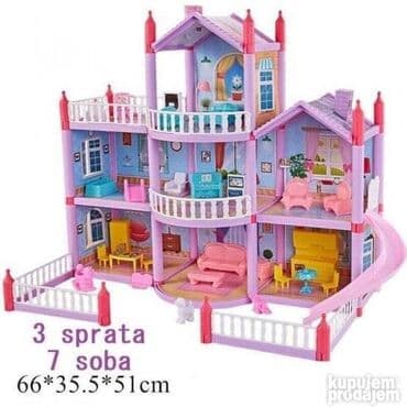 papagaj igracka: Kuca za lutke novo vila za princeze 3 sprata akcija cene nisu — 1