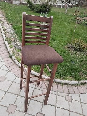 kula namestaj: Barske stolice od punog drveta sa naslonom Stolice se prodaju po — 5