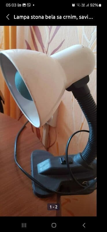 Stona lampa, bоја - Bela, Novo — 1
