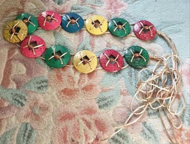 set novcanik i kais: Hand made kais - sa Balija. Letnji kais, vezuje se oko struka — 2