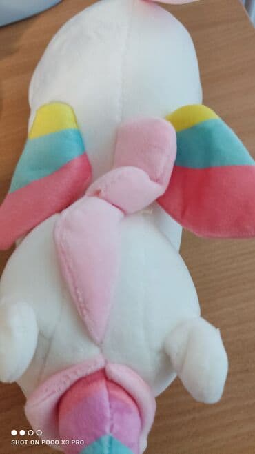 Dečija odeća: Unicorn-jednorog plišani beli,rozi,zeleni i žuti Na jednoj slici sam — 9