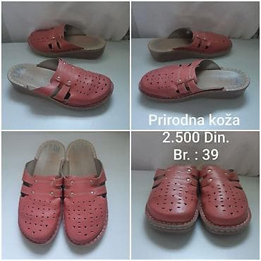 ecco cipele muške: LEDI anatomske ženske papuče u koralno‑roze boji. - Materijal — 2