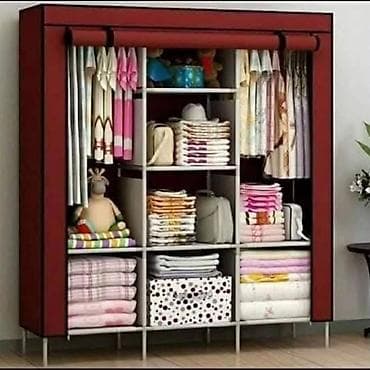 -Platneni rasklopivi garderober -Napravljen od tkanine Ohford koja je