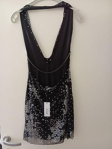 Haljine: Crna mini haljina sa šljokicama – Nasty Gal - Model: mini dužina — 4